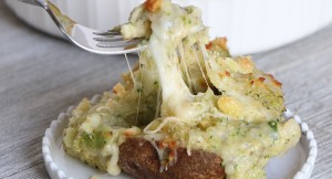 Twice-Baked Cheesy Broccoli Potatoes