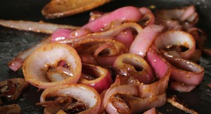 Corned Beef Loaded Burger with Eatsmart Veggie Sticks